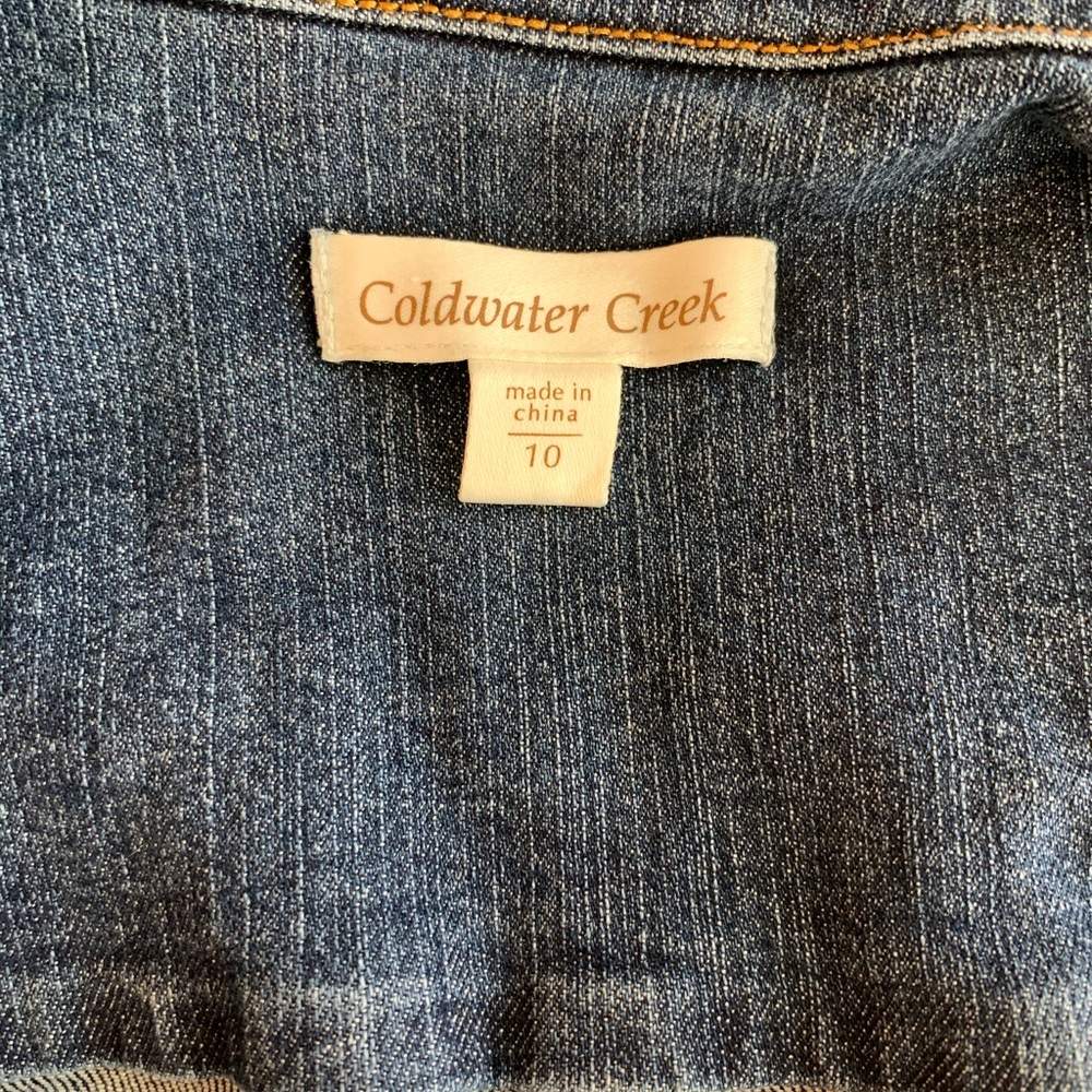 Coldwater Creek Denim Jacket with Magnolia - Picture 6 of 6